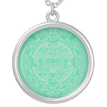 Collier maya gravure à l'eau-forte de calendrier