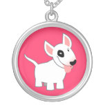 Collier mignon de bull-terrier de bande dessinée colliers