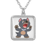 Collier mignon de diable tasmanien de bande dessin colliers