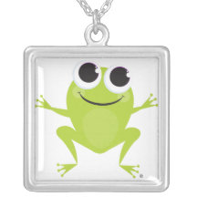 Collier mignon de grenouille