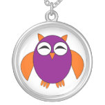 Collier mignon de hibou de Halloween