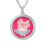 Collier mignon de porc de ballerine de bande dessi colliers