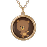 Collier mignon d'ours de "bon Vibe" de bande dessi colliers