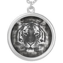 Collier noir et blanc de cru de tigre