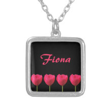 Collier personnalisé de tulipe