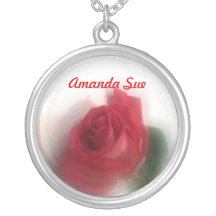 Collier personnalisé par brume rose