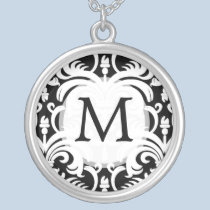 Collier personnalisé par damassé de monogramme colliers