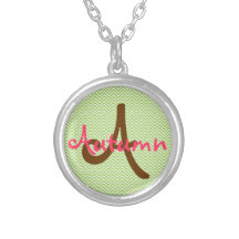 Collier plaqué par argent personnalisé