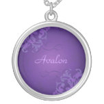 Collier pourpre noble de pourpre de rouleau