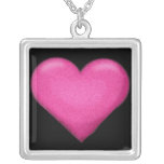COLLIER ROSE DE COEUR