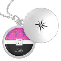 collier rose de fleur de monogramme