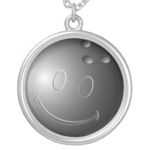COLLIER SOURIANT DE BOULE DE BOWLING DE VISAGE