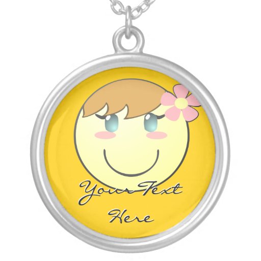 Collier souriant Girly mignon