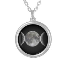 Collier triple de païen de Wicca de lune de déesse