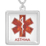 Collier vigilant médical d'asthme : Personnalisabl