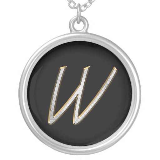 Colliers de monogramme d'agrafeuses de Bling