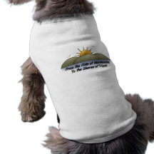 Collines à la chemise de chien de rivages tee-shirt pour animal domestique