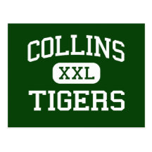 Collins - tigres - haut - Collins Mississippi Cartes Postales