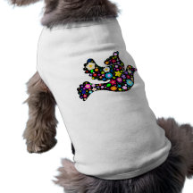 Colombe de fleurs d'été t-shirt pour chien
