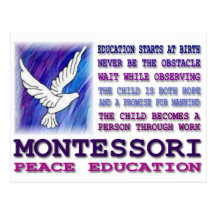 Colombe de Montessori Carte Postale