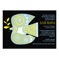 COLOMBE de MOSAÏQUE d'invitation de bat mitzvah de invitations