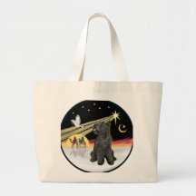 Colombe de Noël - bleu de Kerry Terrier Sacs De Toile
