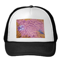 Colonnes dans le rose casquettes de camionneur