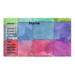 Color, nom, adresse 1, adresse 2, contact 1, K… Modèle De Carte De Visite