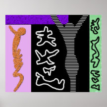 Coloré moderne de ~ d'art moderne de ~ de la vie posters