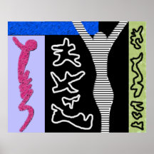 Coloré moderne de ~ d'art moderne de ~ de la vie poster