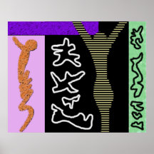 Coloré moderne de ~ d'art moderne de ~ de la vie posters