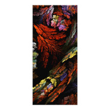 Colorez la carte de support d'art abstrait d'harmo double cartes customisées