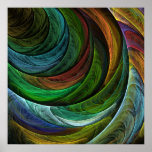 Colorez la copie d'art abstrait de gloire posters