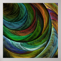 Colorez la copie d'art abstrait de gloire posters