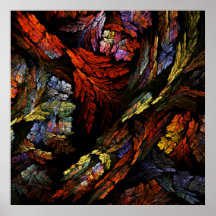 Colorez la copie d'art abstrait d'harmonie posters