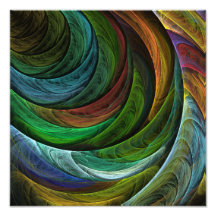 Colorez la copie de photo d'art abstrait de gloire