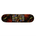 Colorez la planche à roulettes d'art abstrait d'ha