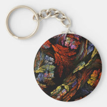 Colorez l'art abstrait Keychain d'harmonie Porte-clés