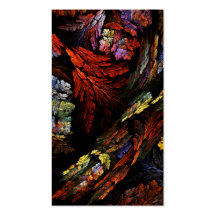 Colorez le carte de visite d'art abstrait d'harmon