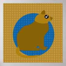 Colorful animals poster
