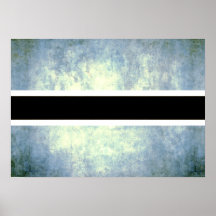 Colorful Contrast Batswana Flag Print