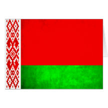 Colorful Contrast Belarusian Flag Card