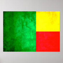 Colorful Contrast Beninese Flag Print
