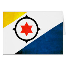 Colorful Contrast Bonairian Flag Greeting Card