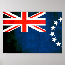 Colorful Contrast Cook Island Flag Print
