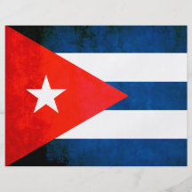 Colorful Contrast Cuban Flag Full Color Flyer