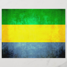 Colorful Contrast Gabonese Flag Full Color Flyer