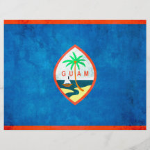 Colorful Contrast Guamanian Flag Full Color Flyer