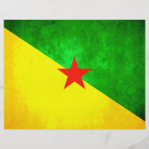 Colorful Contrast Guianese Flag Full Color Flyer