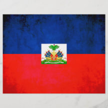 Colorful Contrast Haitian Flag Full Color Flyer